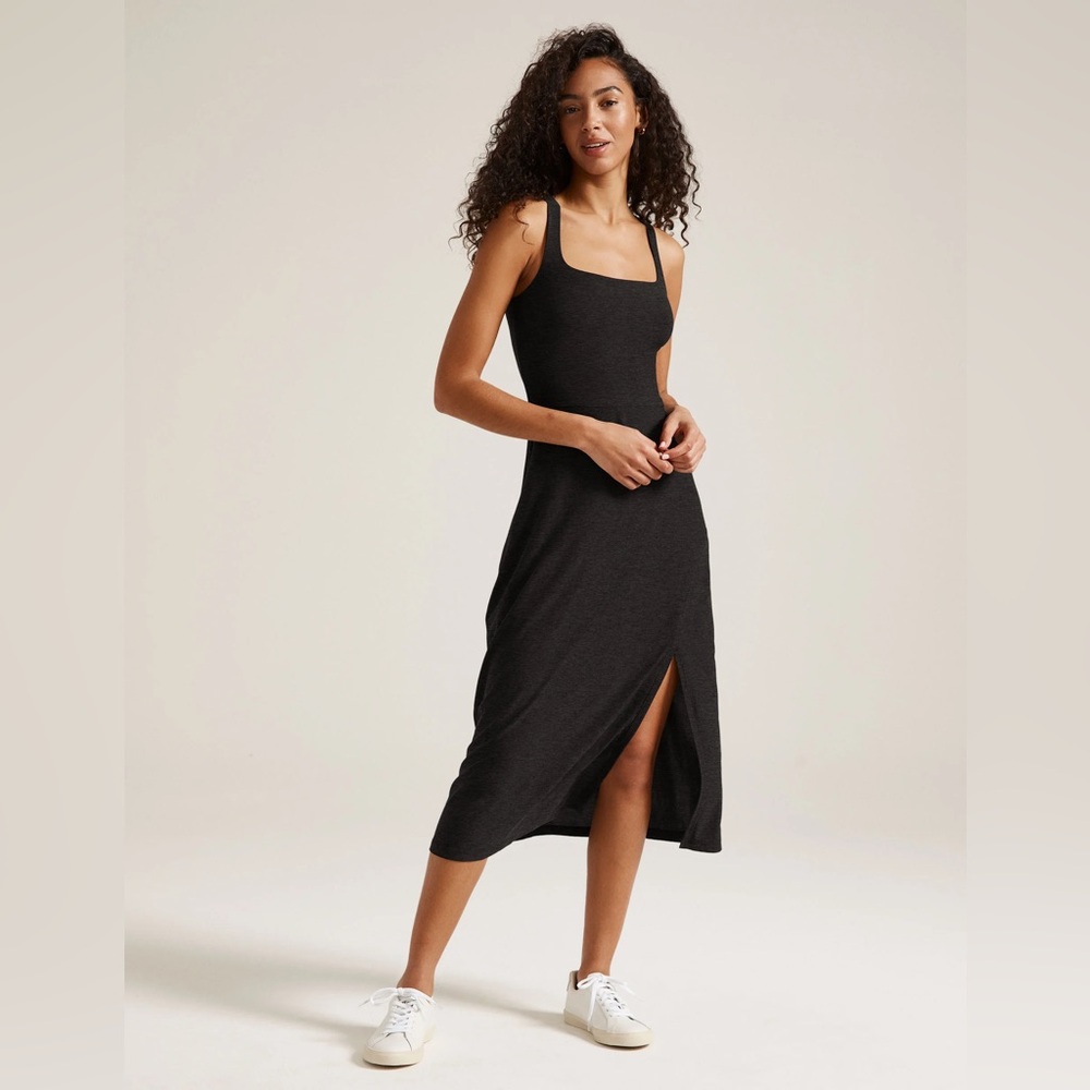 Beyond Yoga Black Midi Dress